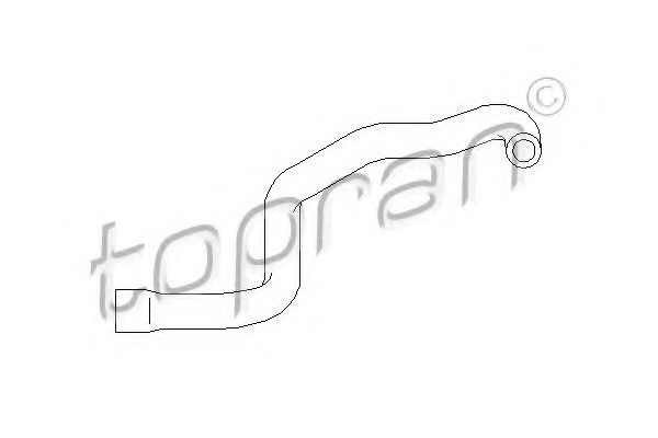 TOPRAN 501 543 Hose, cylinder head cover breather